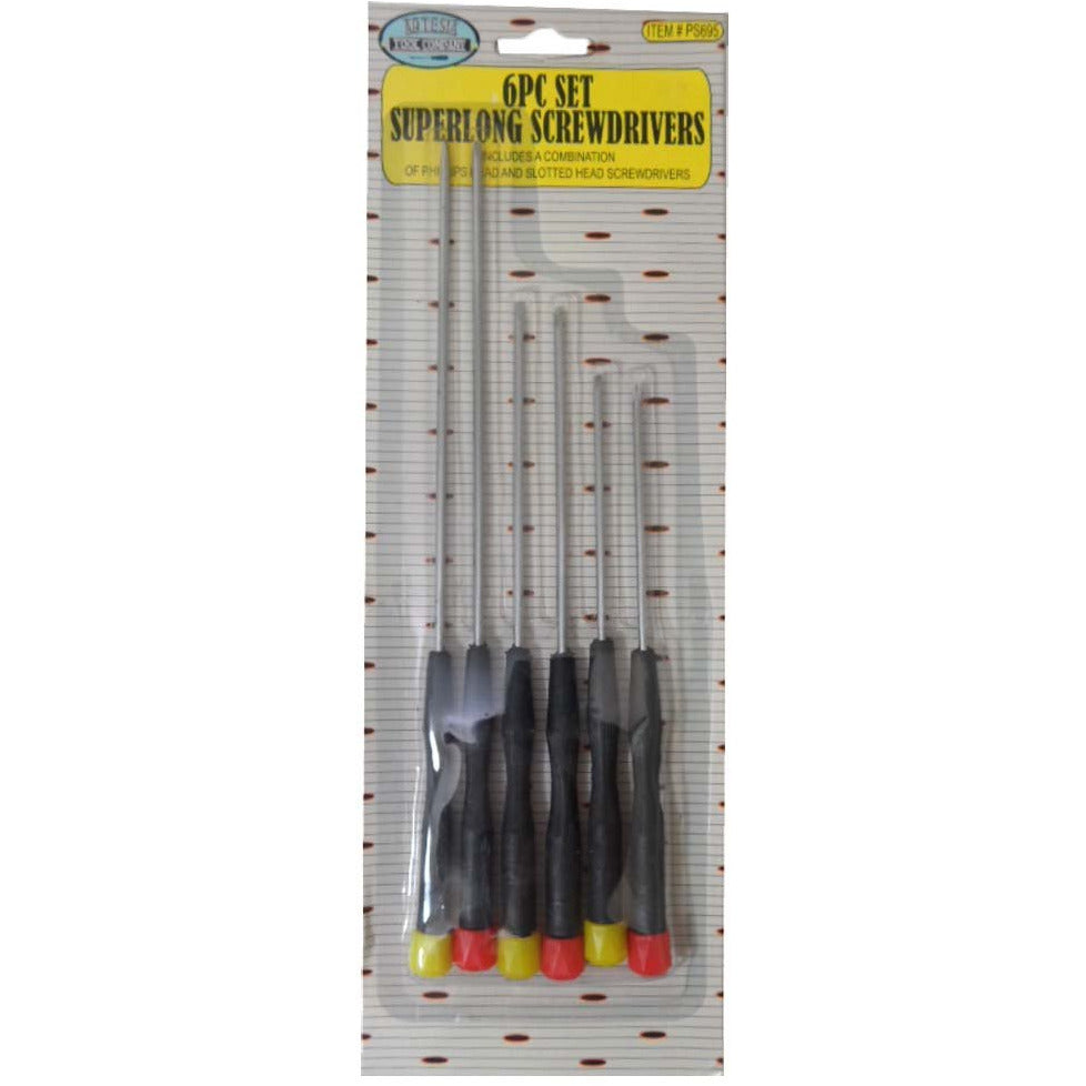 6 Piece Long Handled Screwdrivers Set - PS-00695 - ToolUSA