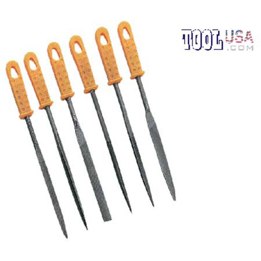 6 Piece Needle File Set - F-10465 - ToolUSA