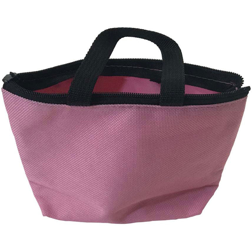 6 X 4 Inch Pink Coin Purse With Zipper Top, Gusset Bottom And Key Ring - GB-12841PK - ToolUSA