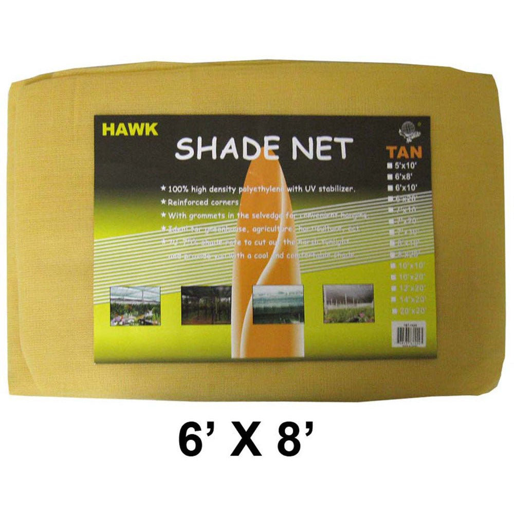 6' X 8' TAN SUNSHADE NET (Pack of: 1) - TST-60608 - ToolUSA