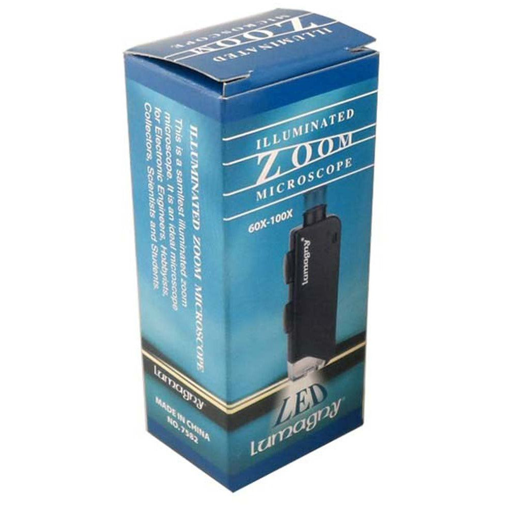 60-100X Microscope, LED Light - MG-75820 - ToolUSA