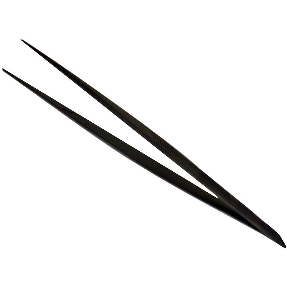 6.5" Black Fine Point Tweezers (Pack of: 2) - S8541B-Z02 - ToolUSA