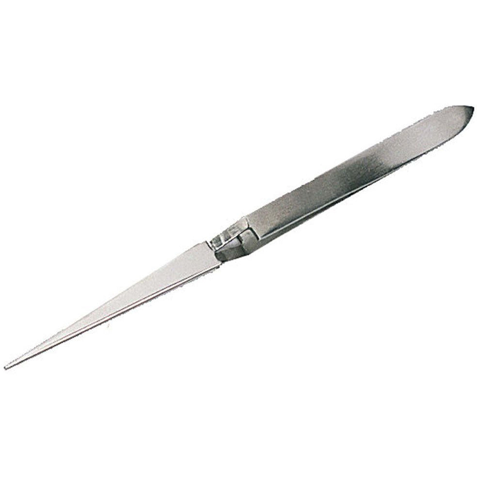 6.5" Cross Lock Straight Tip Stainless Steel Tweezers - S1-08567 - ToolUSA