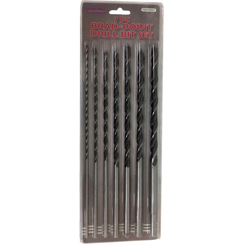 7 Piece 12" Brad Point Hole Drills Set - 1/8" Up To 7/16" - TZ02-95007 - ToolUSA