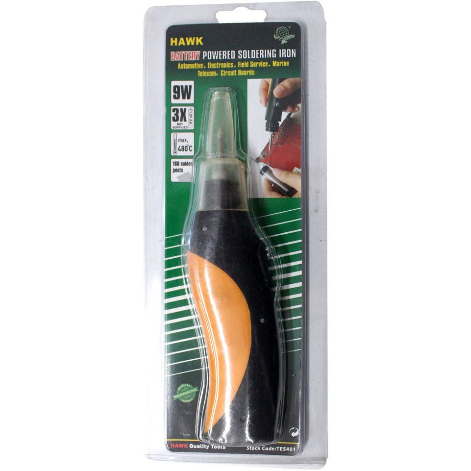7.25" CORDLESS SOLDERING IRON WITH PROTECTIVE CAP - TE-18131 - ToolUSA