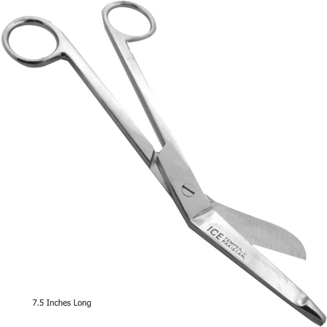 7.25 Inch Stainless Steel Bandage Scissors with Blunt End for Safety - SC-85750 - ToolUSA