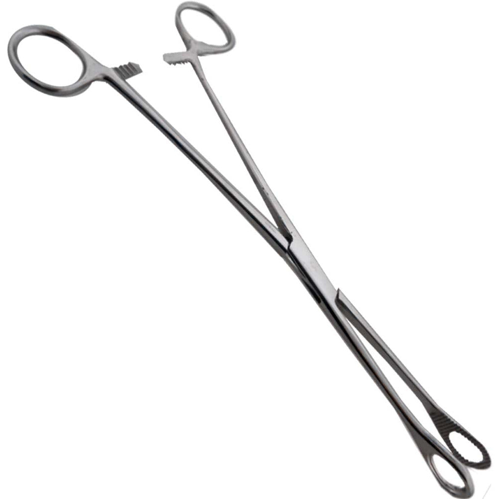 7.5" Stainless Steel Sponge Forceps - Adjustable Grip & Quick Release - S3-03371 - ToolUSA