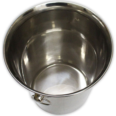 8-1/2 X 8-1/2 Inch Stainless Steel Ice Bucket With Rings On The Sides - U-81606 - ToolUSA