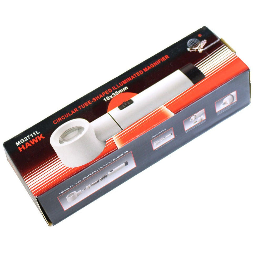 8 Inch Illuminated Magnifier 10X Power - MG-02711 - ToolUSA