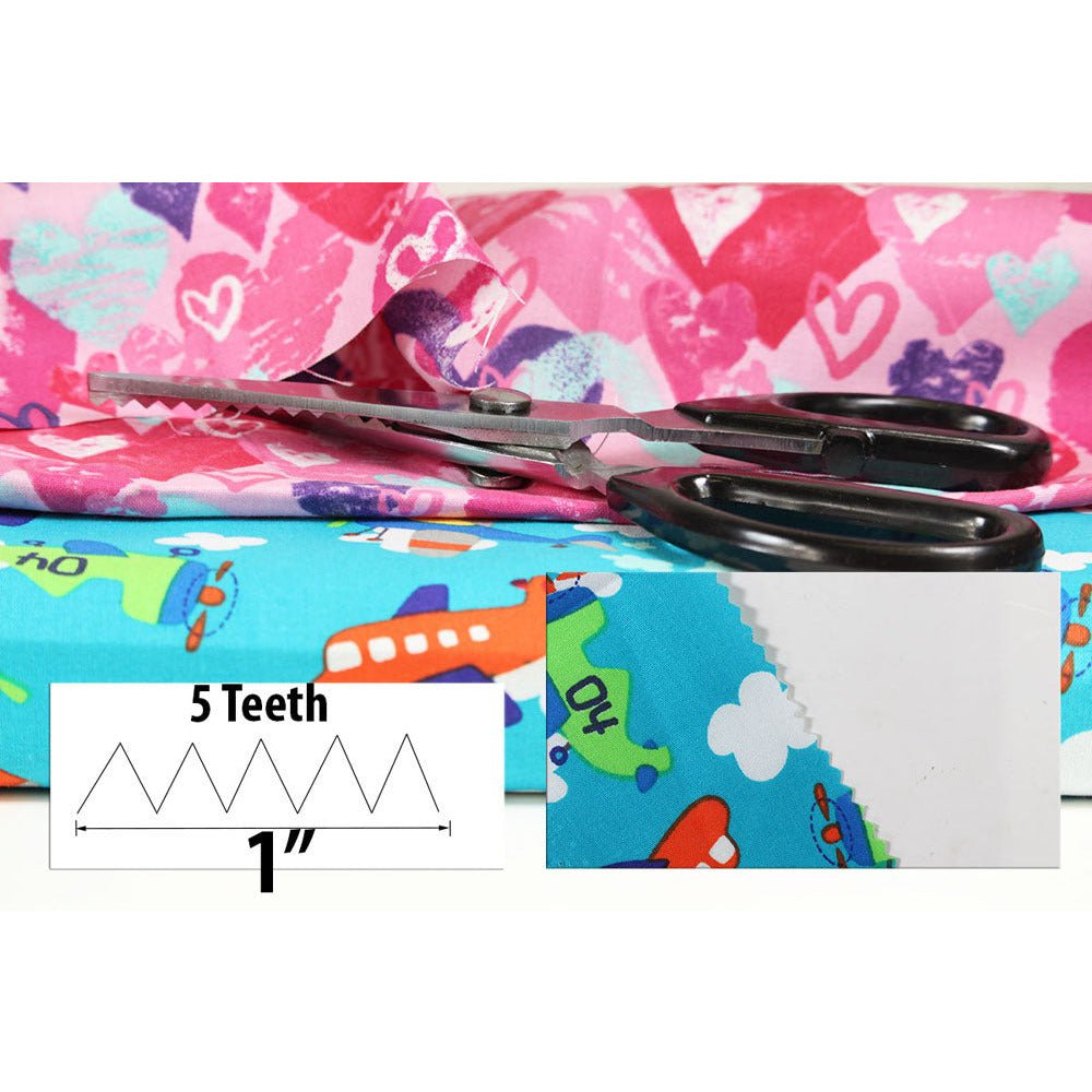 8" LIGHT-WEIGHT QUALITY FORGED STEEL PINKING SHEARS - SC-51801 - ToolUSA