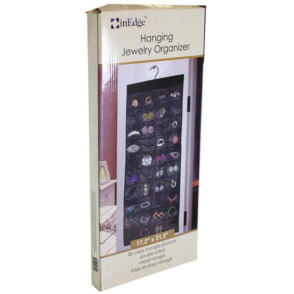 80 Pocket Hanging Jewelry Organizer - LKCO-42822 - ToolUSA