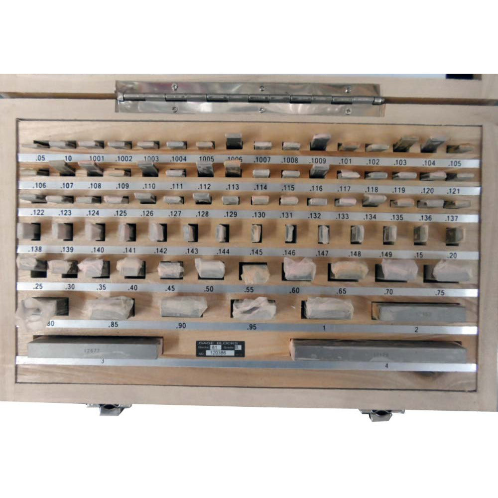 81 Pc Rectangular Steel Gage Block Set Grade B - TM-17876 - ToolUSA