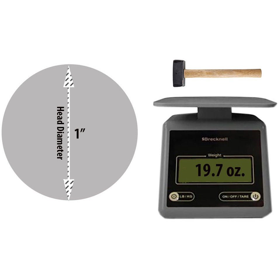 9 Inch Square Head Heavy Hammer with Wooden Handle - PH-00475 - ToolUSA