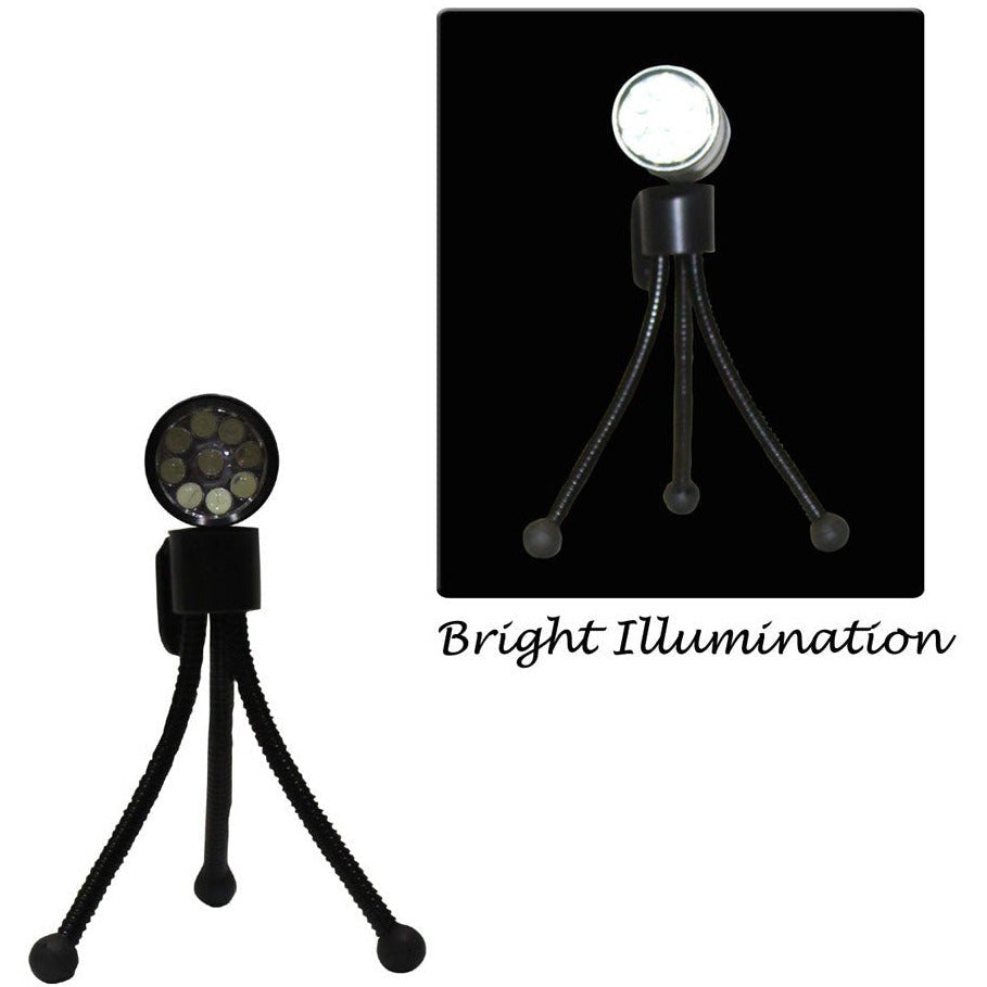 9 LED Flashlight with Revolving Tripod Stand - FL-98797 - ToolUSA