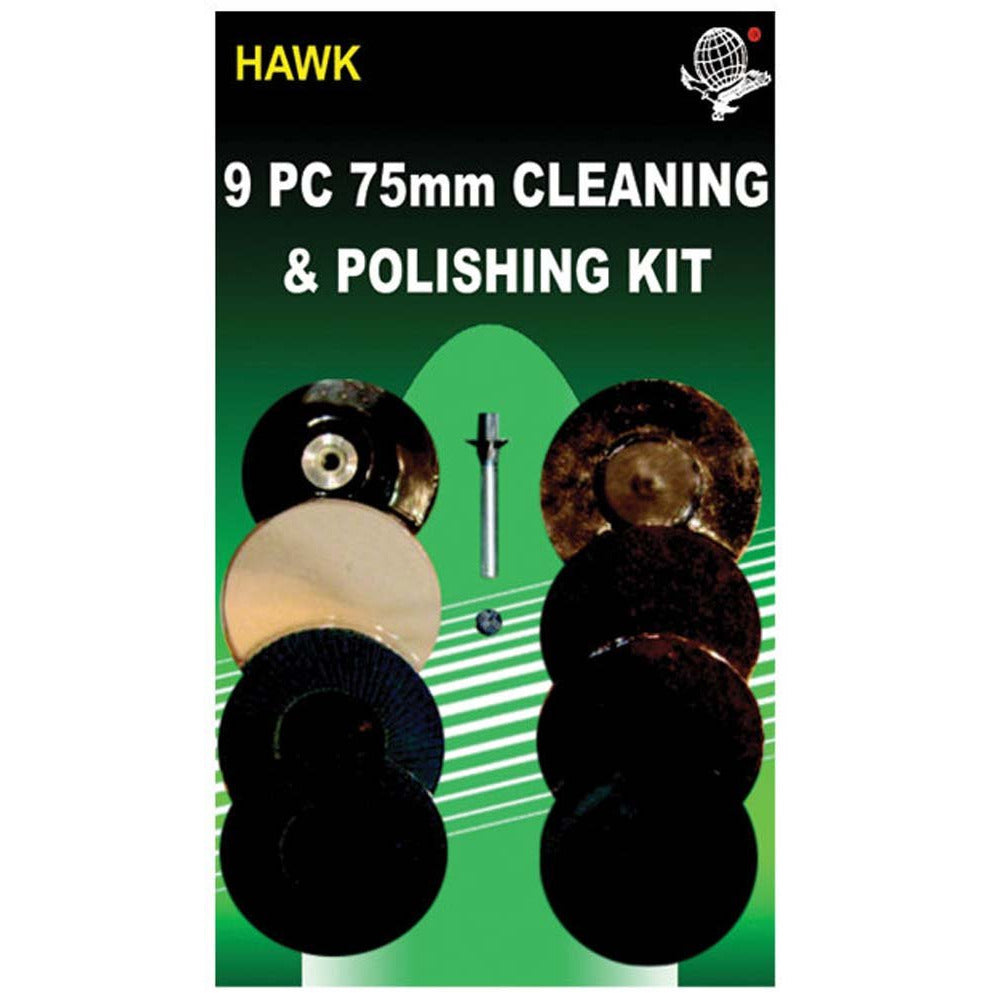 9 Piece Cleaning and Polishing Set - TJ-18209 - ToolUSA