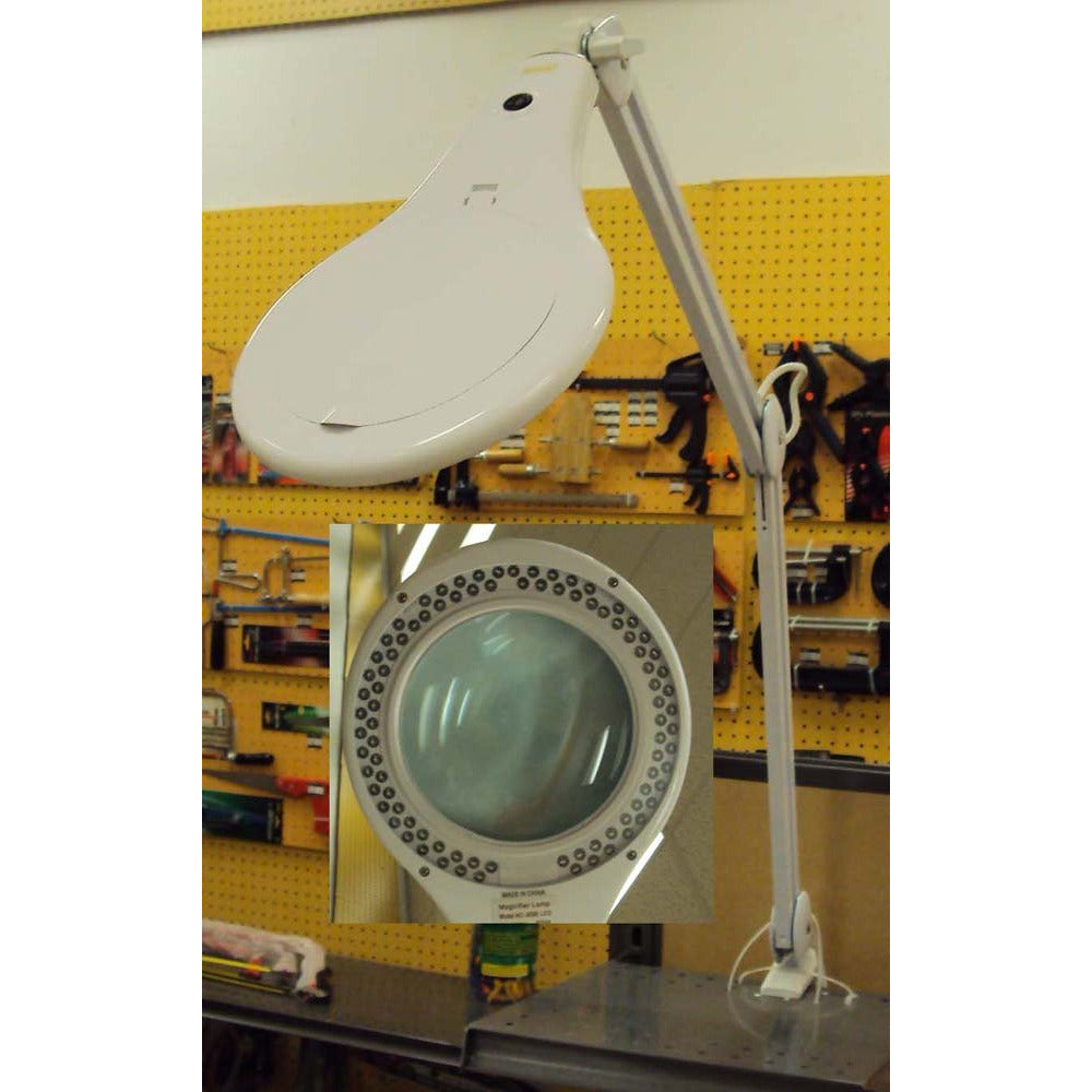 90 LED Magnifier Lamp with a Table Clamp - MG-08066 - ToolUSA