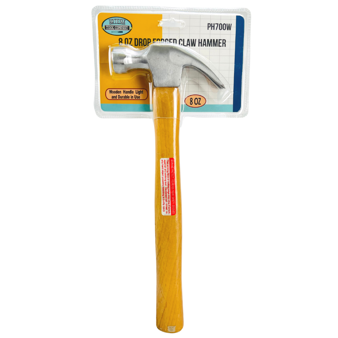 8 Ounce Claw Hammer with Wooden Handle - PH-60700