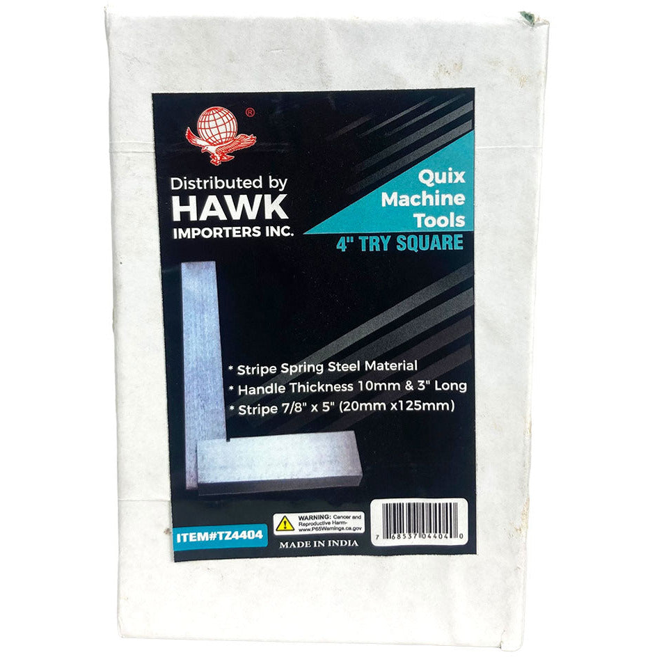 4" Machinist Square - TZ01-04404 - ToolUSA
