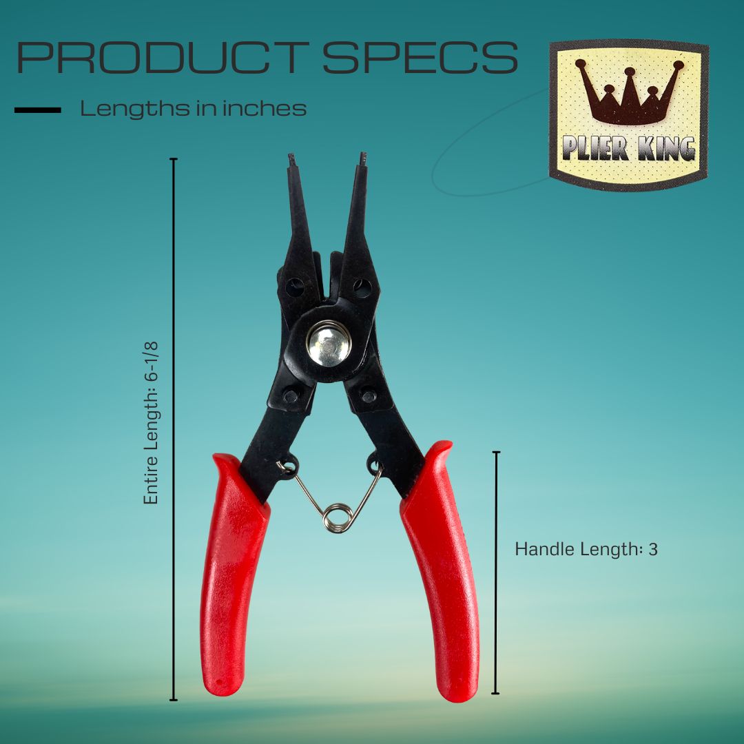 4 Piece Snap Ring Pliers Set (Pack of: 1) - TP3804 - ToolUSA