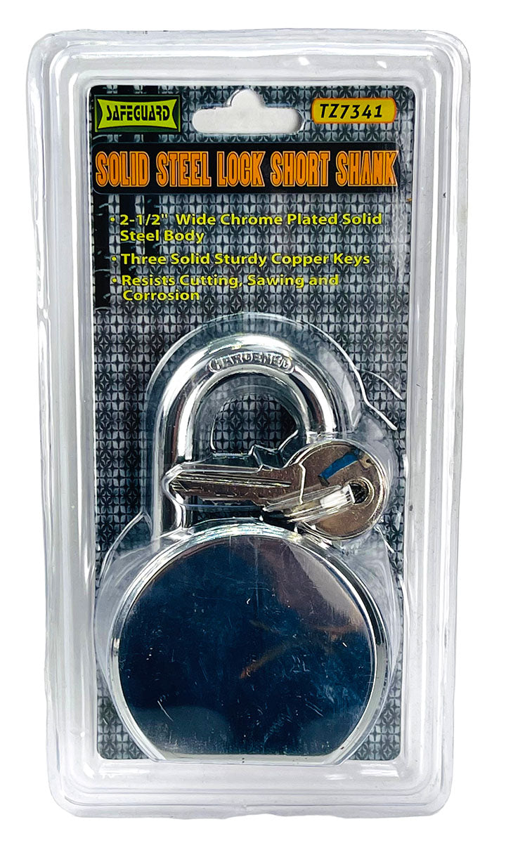 2 ½" Heavy Duty Gate Padlock, Short Shank - LOCK-07341 - ToolUSA