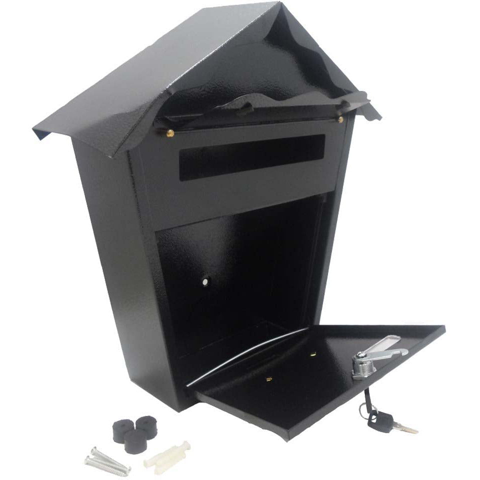 All Metal Locking Mail Box - Mounts To The Wall (Pack of: 1) - D--18240 - ToolUSA