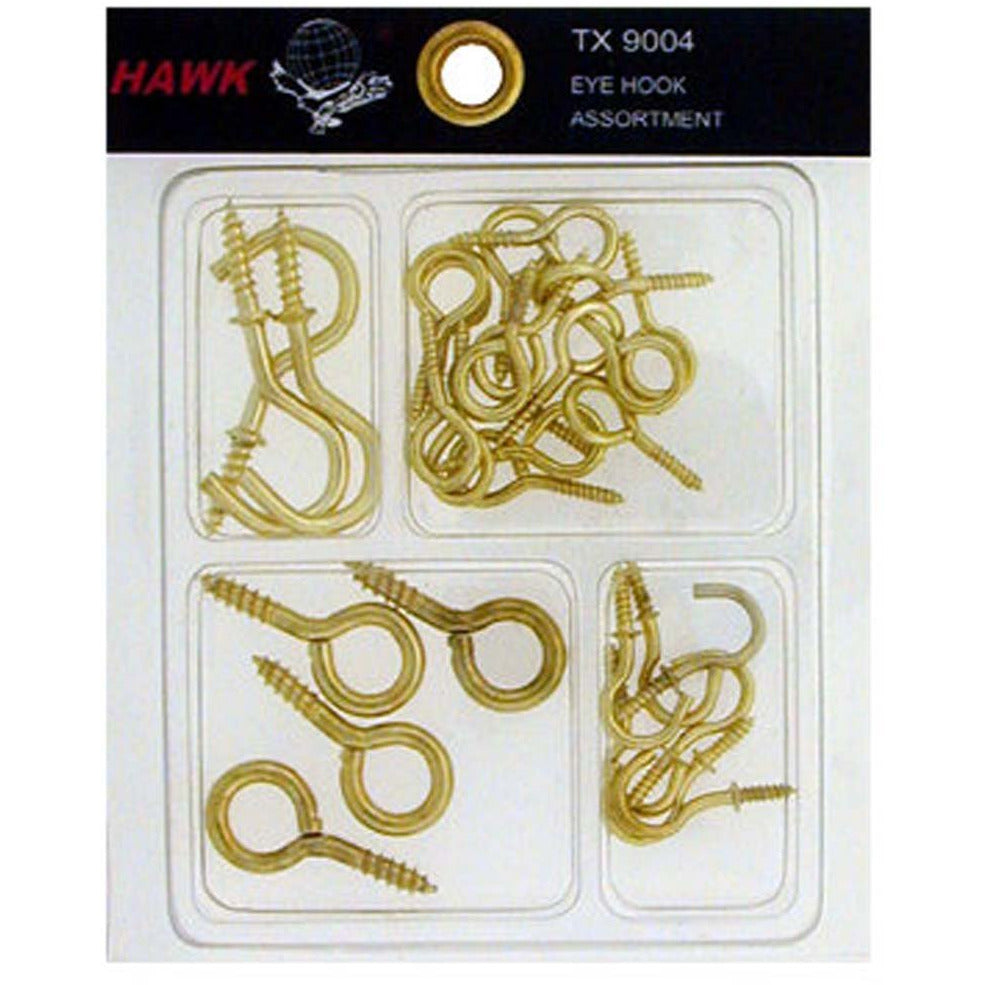 Assorted Brass Eye Hooks - HW-99004 - ToolUSA