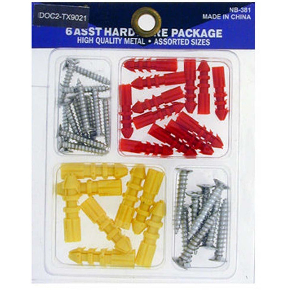 Assortment of Drywall Plug and Screws - HW-59021 - ToolUSA