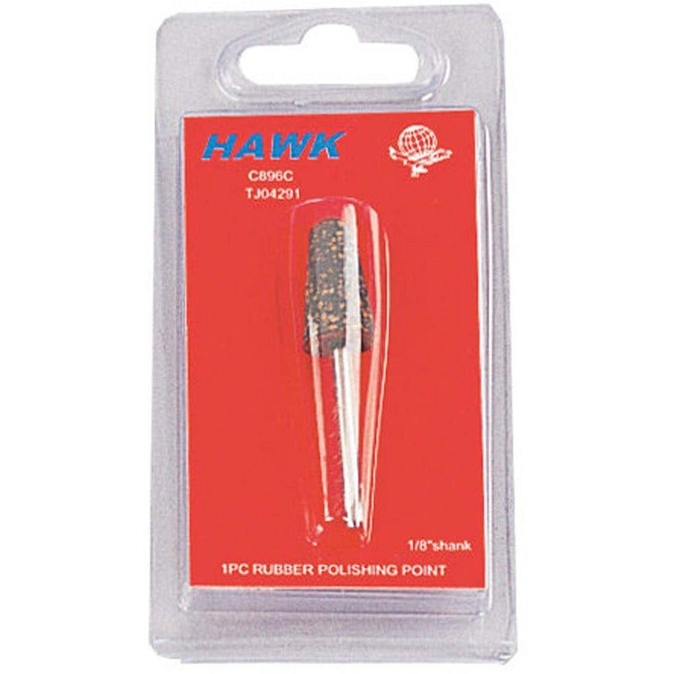 Balata Rubber Polishing Cylinder - Tapered - 1/8" Shank (Pack of: 2) - TJ04-04291-Z02 - ToolUSA