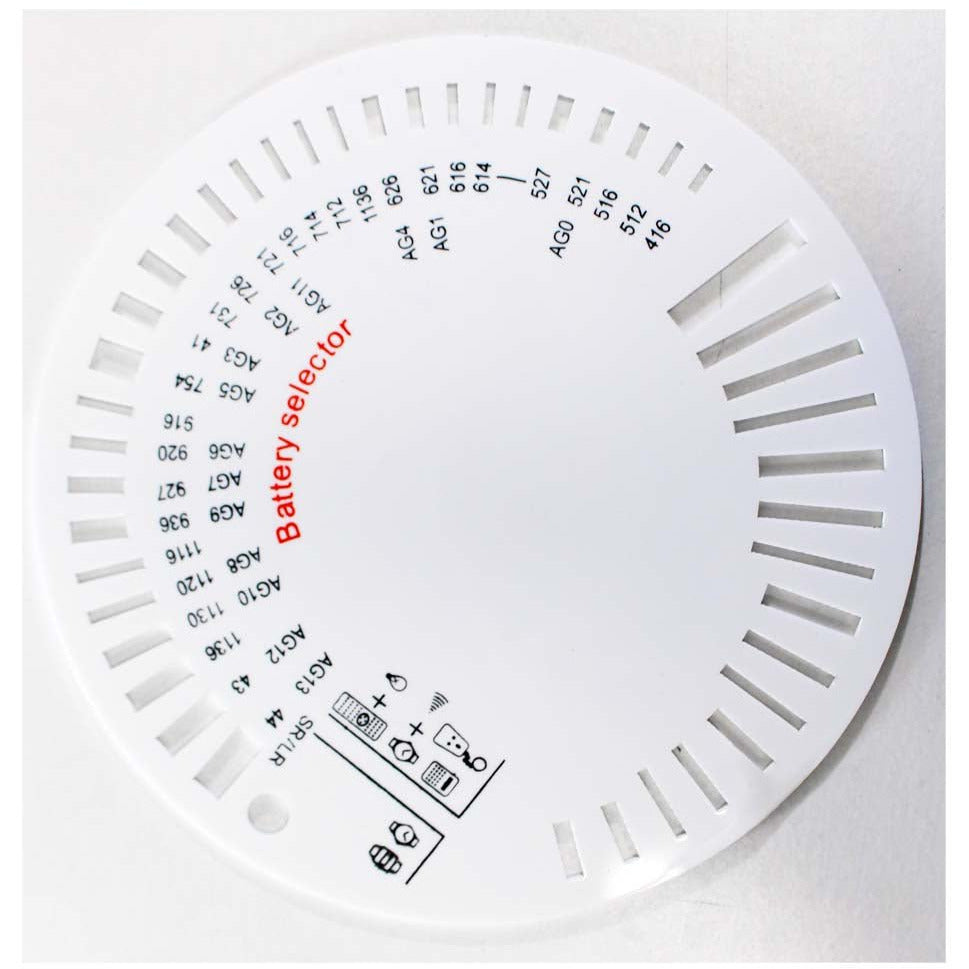 Battery Selector Disc for All Button/Coin-Shaped Batteries - BS-43920 - ToolUSA