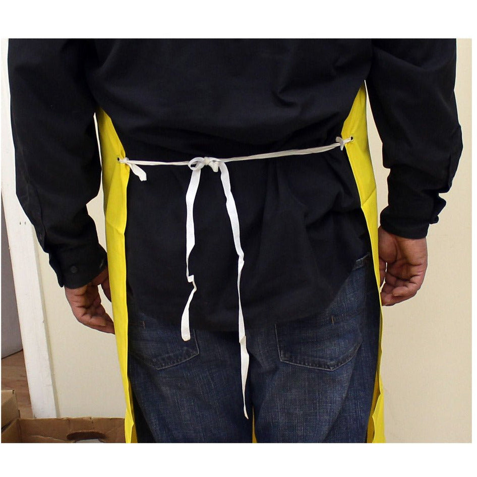 Bib Style Adult 35 Mil Yellow PVC Work Apron - RAIN-59000 - ToolUSA