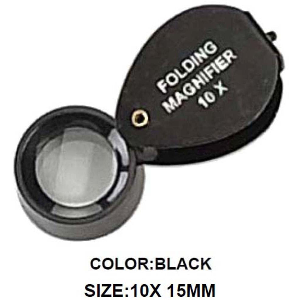 Black Jeweler's Loupe - 10X Power (Pack of: 2) - TJ-91047-Z02 - ToolUSA
