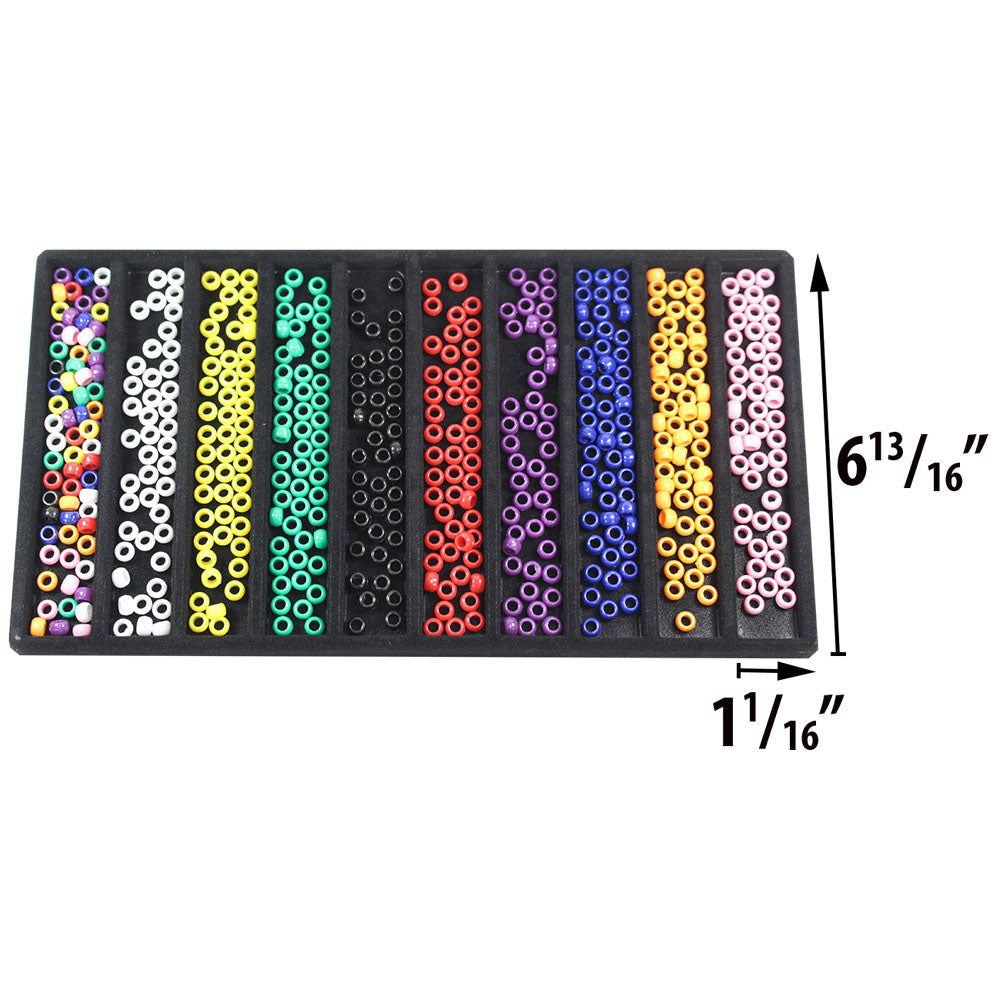 Black Plastic Insert - 10 Compartments (Pack of: 2) - TJ05-24102-Z02 - ToolUSA