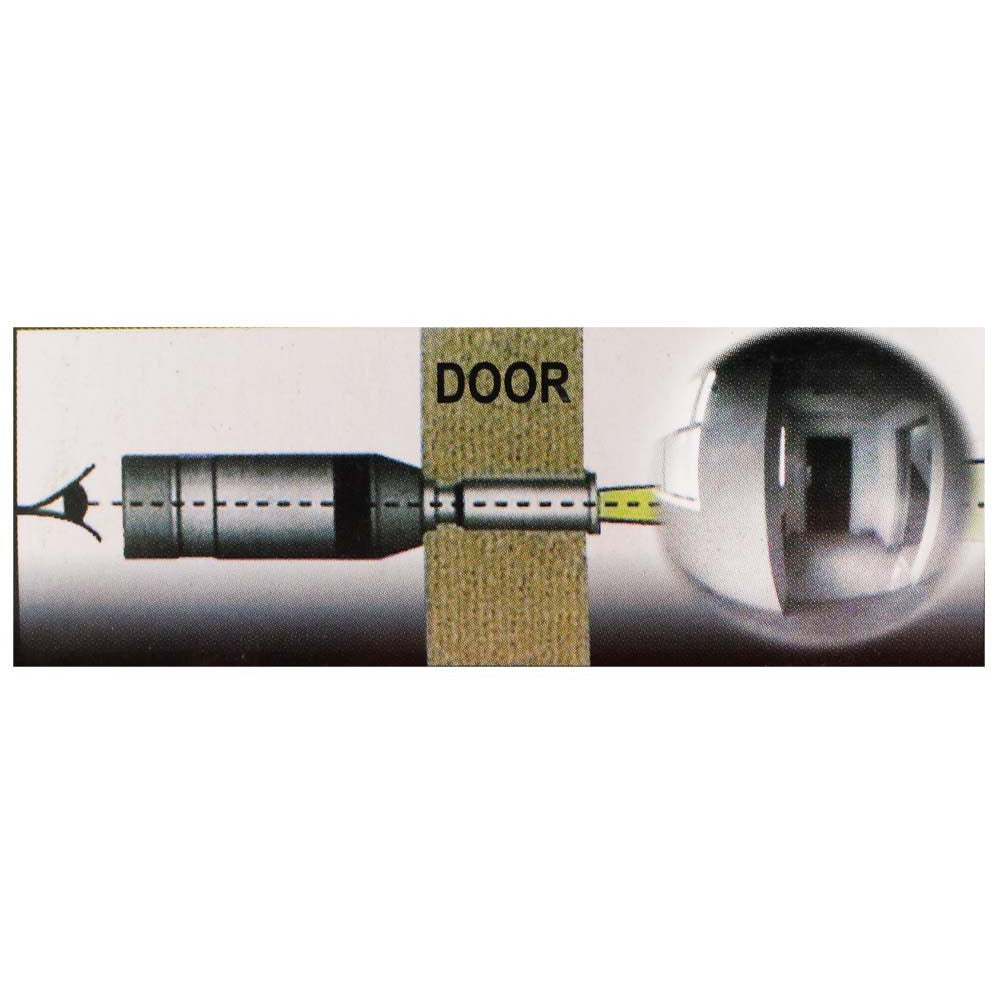 Black Plastic Reverse Door Mirror to Reverse the View through a Security Lens - MG-90199 - ToolUSA
