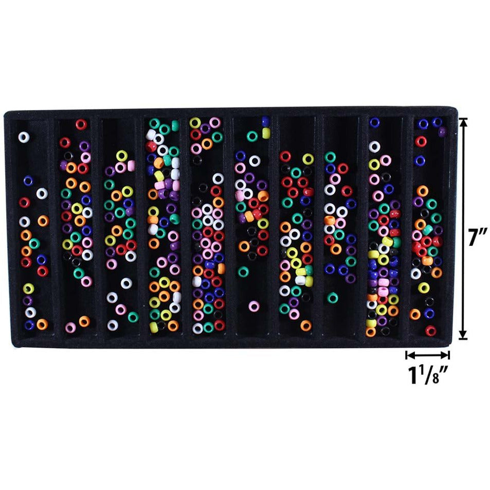 Black Plastic Tray Insert with 10 Compartments (Pack of: 2) - TJ05-14100-Z02 - ToolUSA