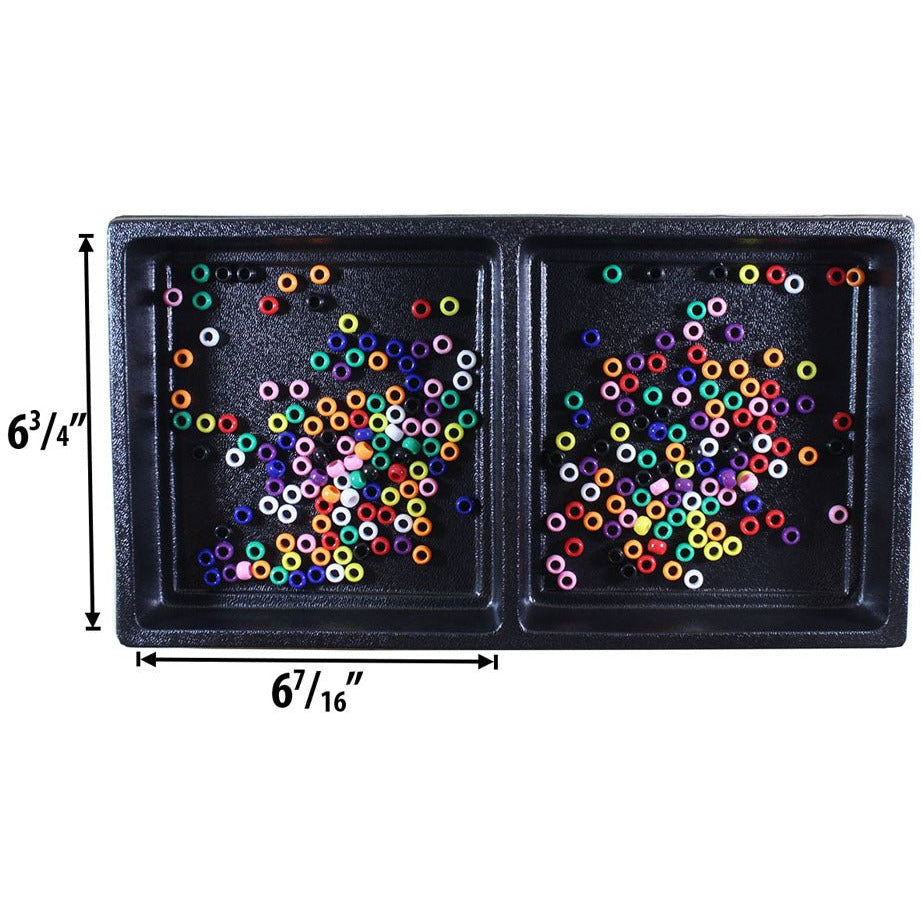 Black Tray Insert With 2 Sections (Pack of: 2) - TJ-91195-Z02 - ToolUSA