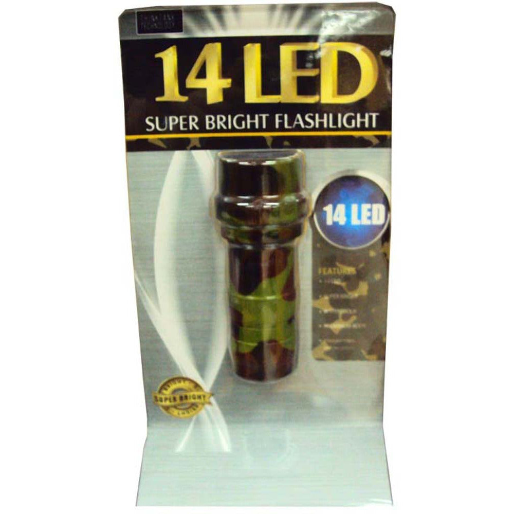 Blue Aluminum 14 LED Waterproof Flashlight - LKCO-6318-FL - ToolUSA