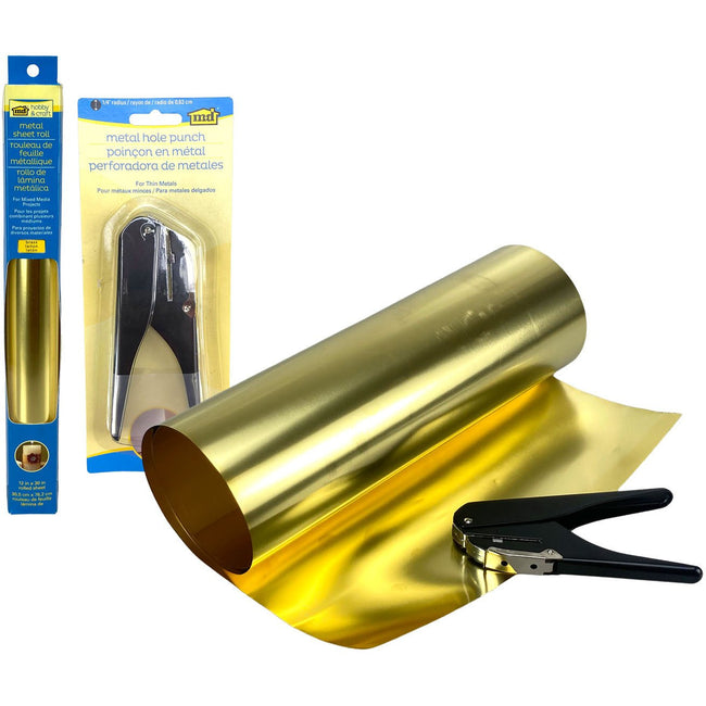 Brass Metal Roll Sheet with Hole Punch - KIT-HH-57502 - ToolUSA