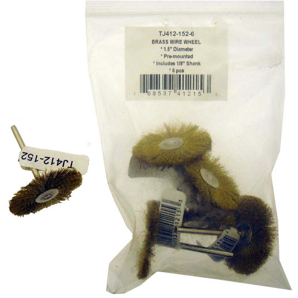 BRASS WHEEL BRUSHES - TJ03-41215 - ToolUSA