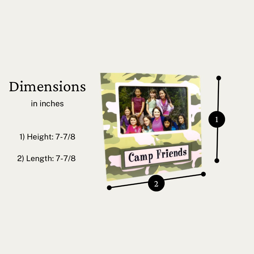 Camp Friends Decorative Photo Frame, 8 x 8 Inches - HH-WF-10573 - ToolUSA