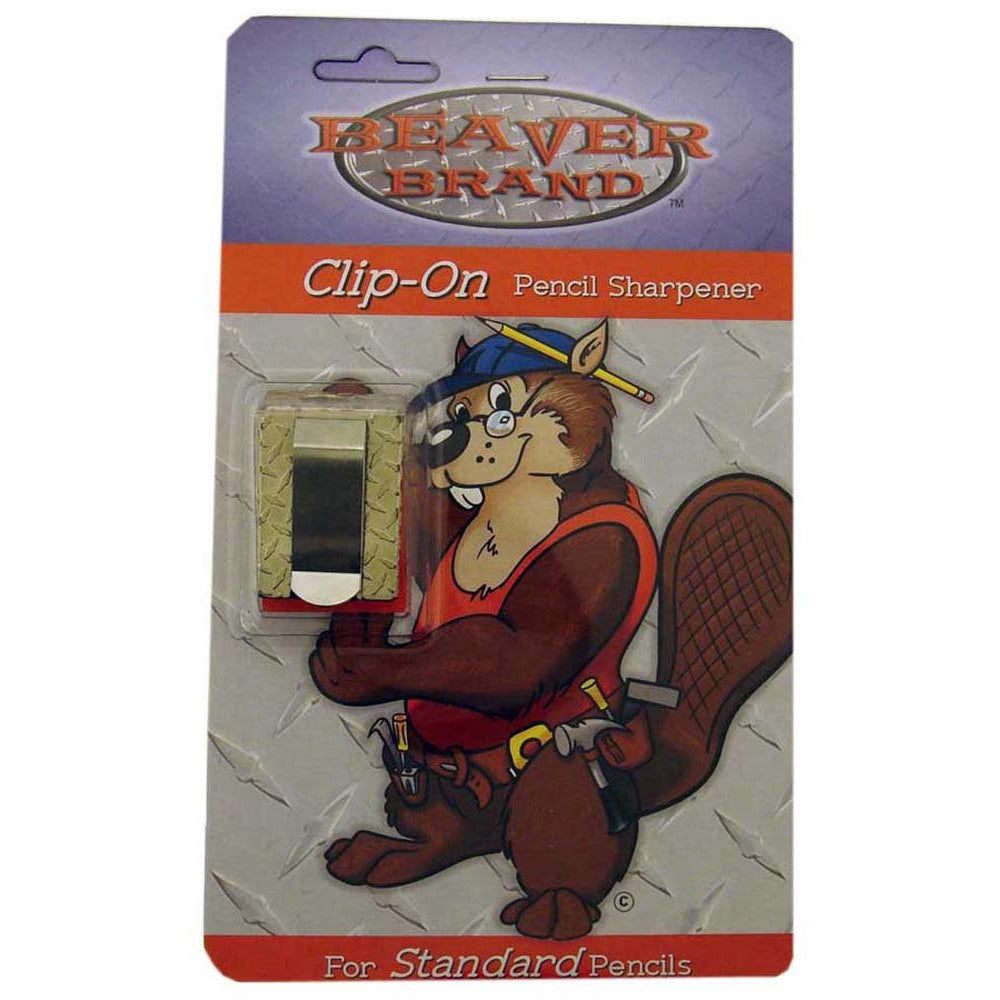 Carpenter's Solid Metal Pencil Sharpener, Clip - SHARP-YZ - ToolUSA