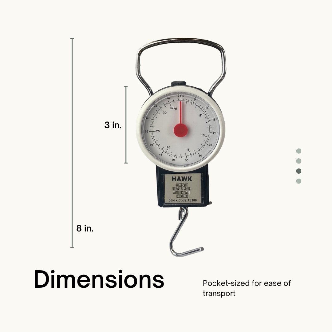 Compact Luggage Scale - TJ-87300 - ToolUSA