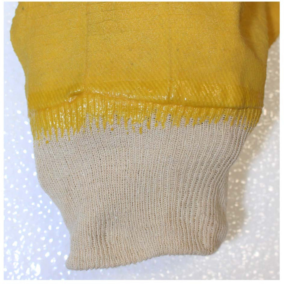 Crinkle Finish Latex Coated Gloves with Jersey Lining and Knit Wrist - Large (Pack of: 12) - GL-19700-Z12 - ToolUSA