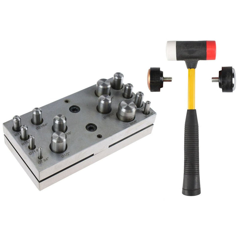 Disc Cutter with Brass Multi-Head Mallet - ToolUSA