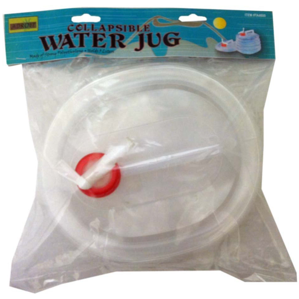 Expandable Collapsible Water Carrier Bag Container Jug - 5 Liter - Food-Safe - TA-94600 - ToolUSA