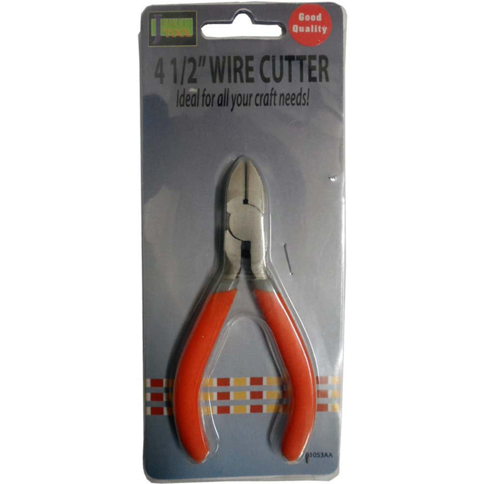 FINE TIP 4.5" NON-SLIP CARBON STEEL SIDE CUTTER PLIERS - TP-81053 - ToolUSA
