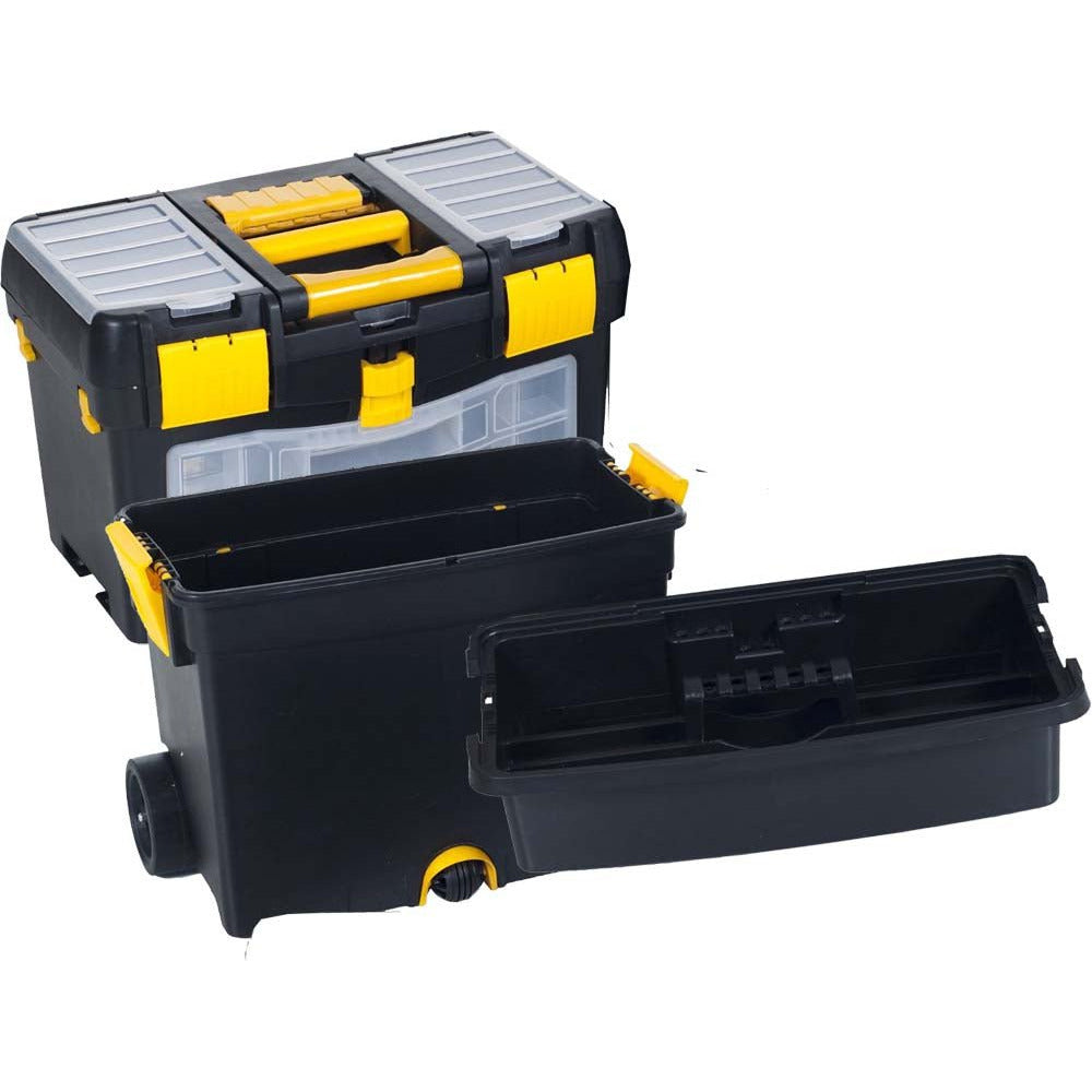 Free Standing Toolbox - On Wheels - 25" x 18" x10" - MJ-02059 - ToolUSA