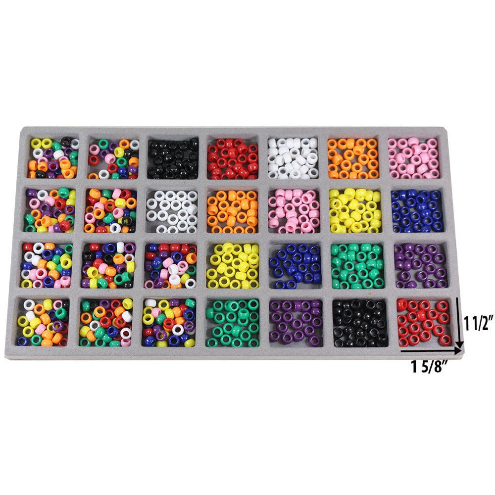 Gray Plastic Insert with 28 Compartments (Pack of: 2) - TJ05-14289-Z02 - ToolUSA