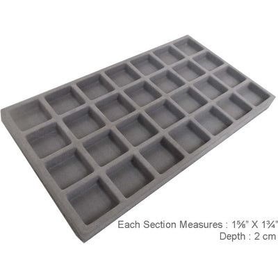 Gray Plastic Insert with 28 Compartments (Pack of: 2) - TJ05-24281-Z02 - ToolUSA