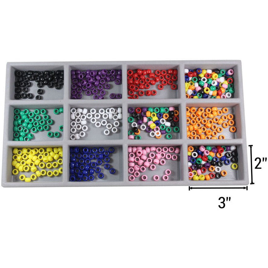 Gray Plastic Tray Insert with 12 Compartments (Pack of: 2) - TJ05-24121-Z02 - ToolUSA