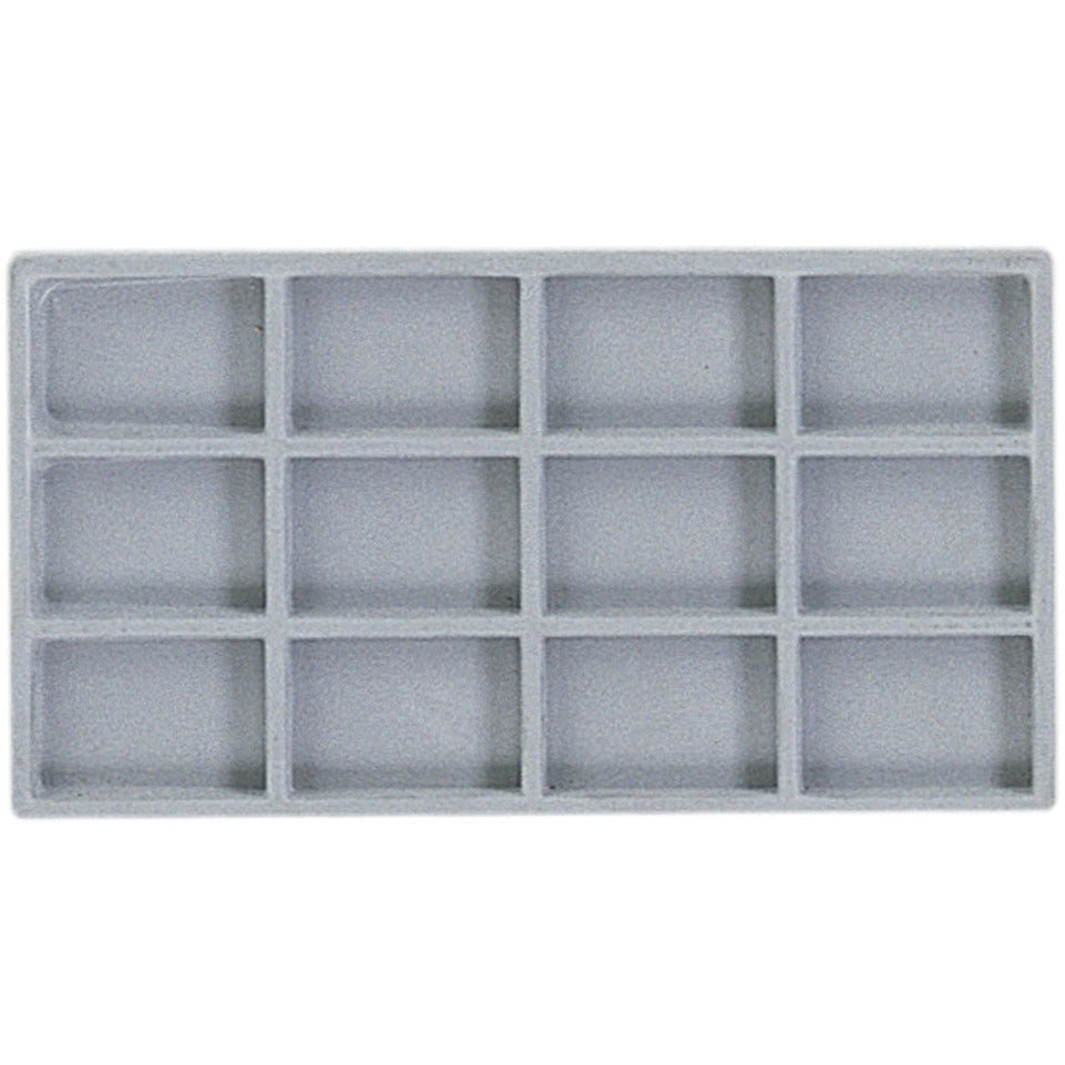 Grey Plastic Tray Insert - 14" x 7.5" (Pack of: 2) - TJ05-14129-Z02 - ToolUSA